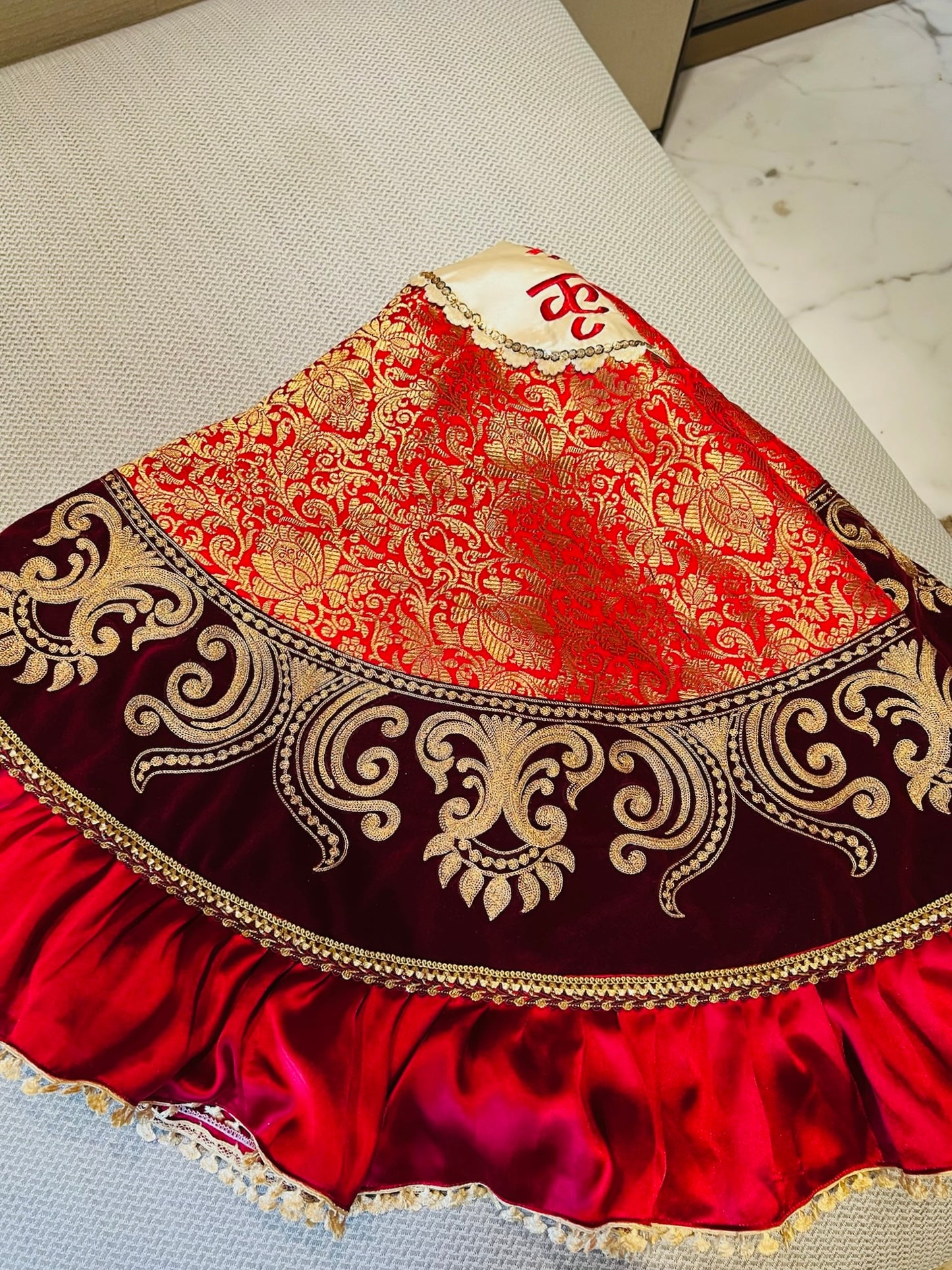 JAI SHREE KRISHNA DESIGNER THALI COVER